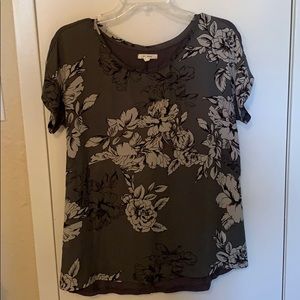 Maurices chiffon front blouse
